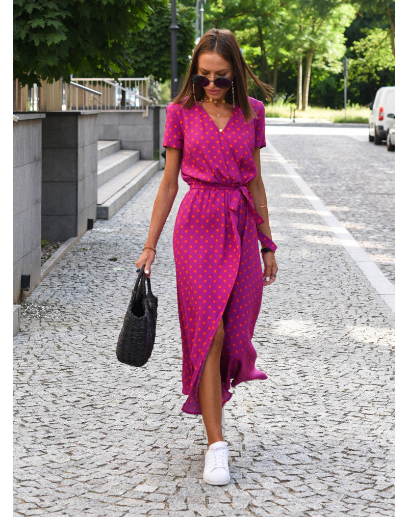 Robe de plage imprimée – estivale & fluide