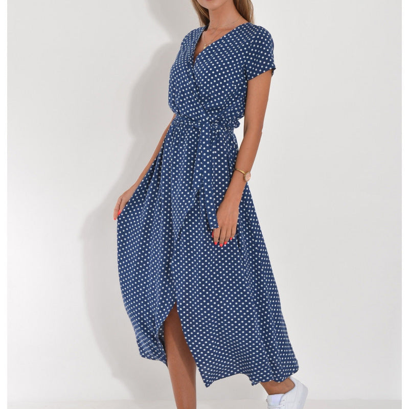 Robe de plage imprimée – estivale & fluide