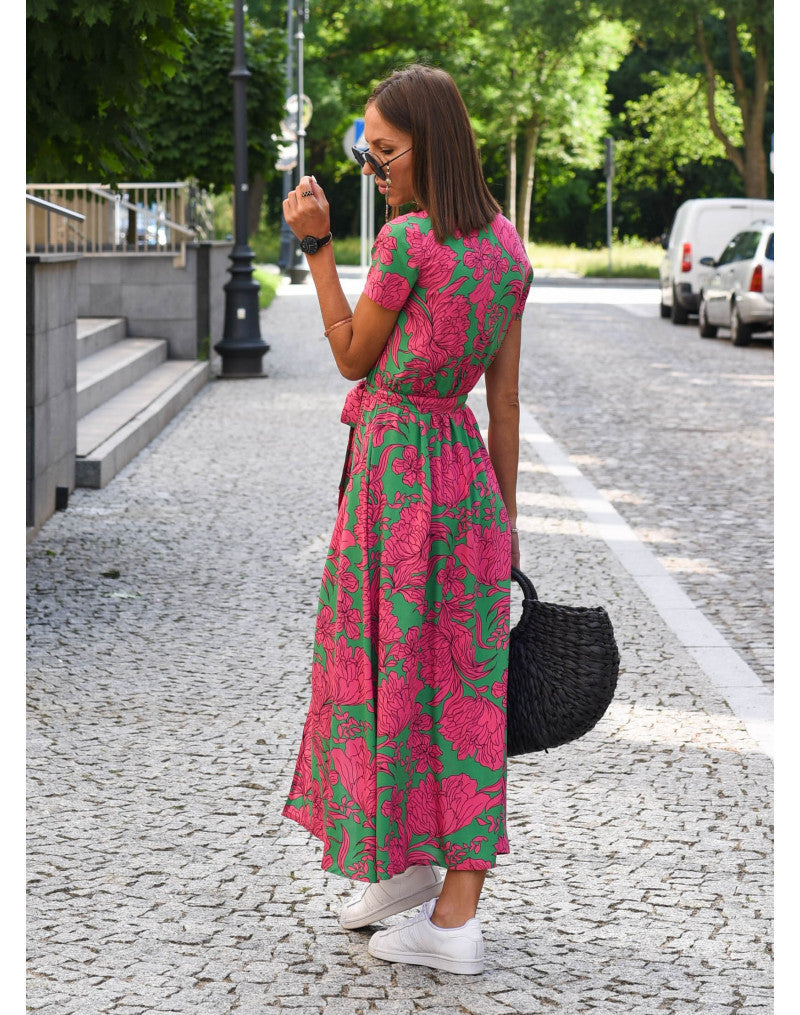 Robe de plage imprimée – estivale & fluide