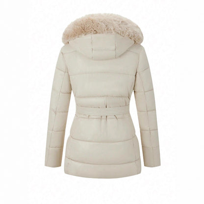 Snow And Snow Cotton Jacket With Lightweight Quilted Hooded